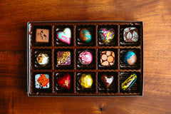 15 Piece Handmade &amp; Painted Artisan Chocolates - TCS