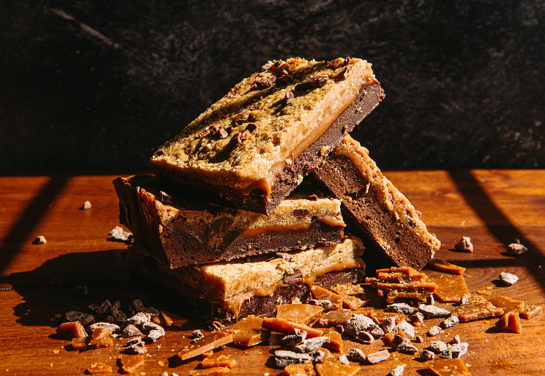 The Monster 1/2 LB Salted Caramel Brookie Bar - The Chocolate Season