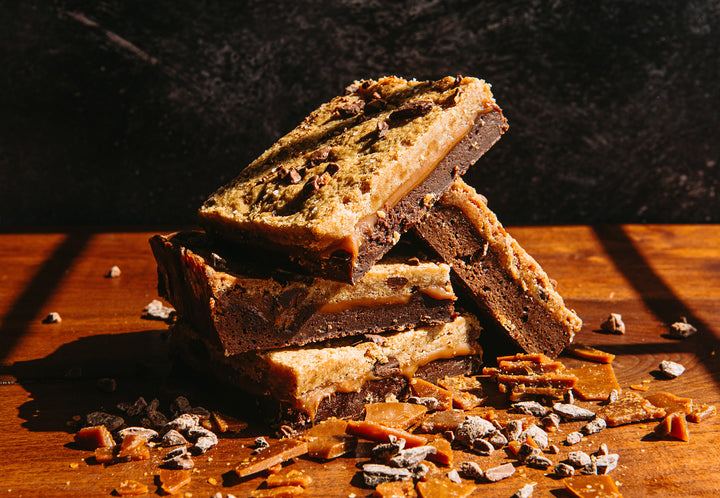 The Monster 1/2 LB Salted Caramel Brookie Bar - The Chocolate Season