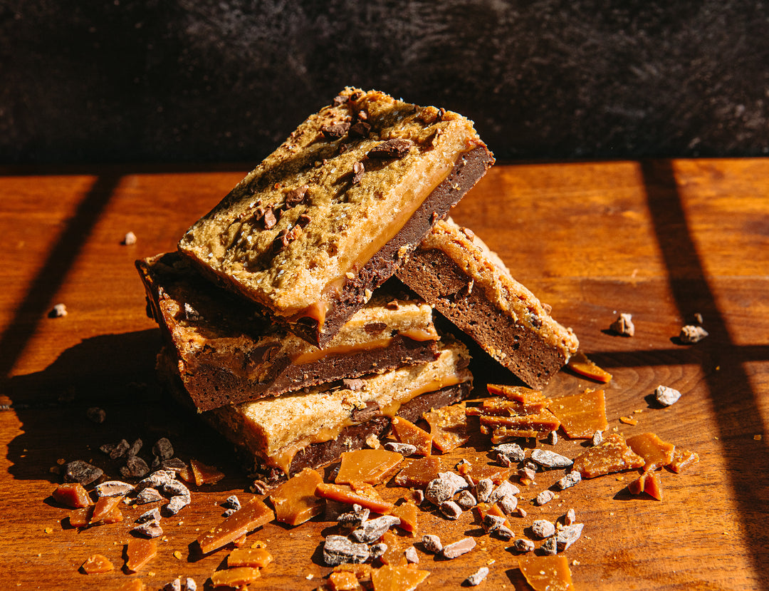 The Monster 1/2 LB Salted Caramel Brookie Bar - The Chocolate Season