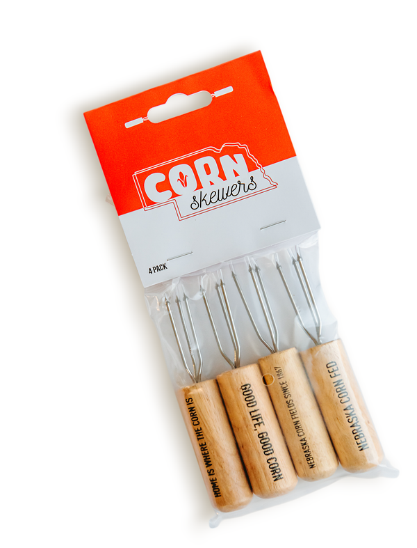 Nebraska Corn Cob Skewer Set