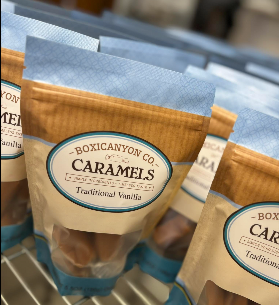 Traditional Vanilla Caramels by Boxicanyon Co. of Omaha, NE