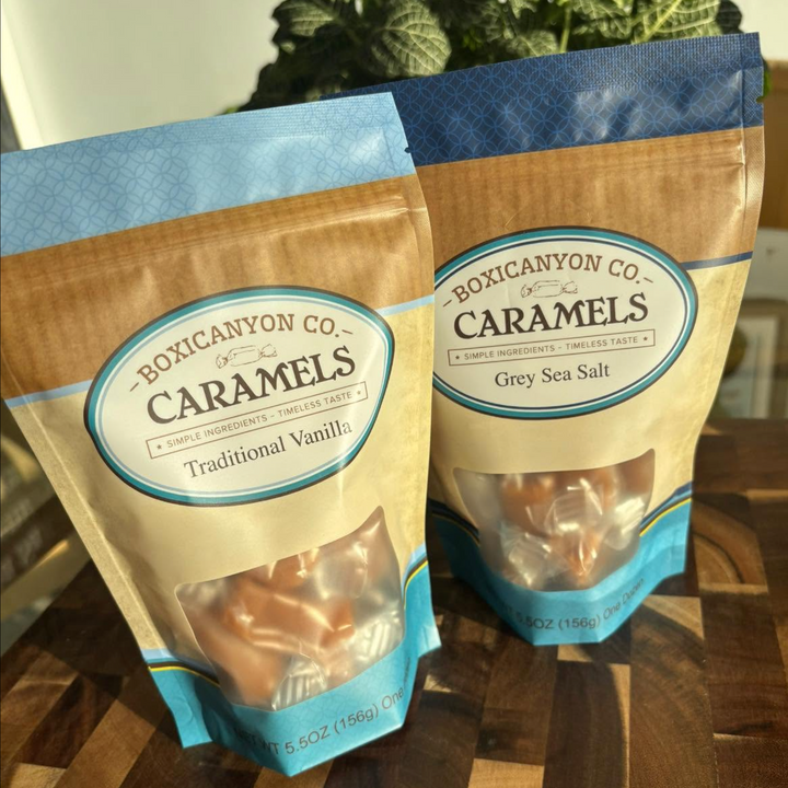 Grey Sea Salt Caramels by Boxicanyon Co. of Omaha, NE