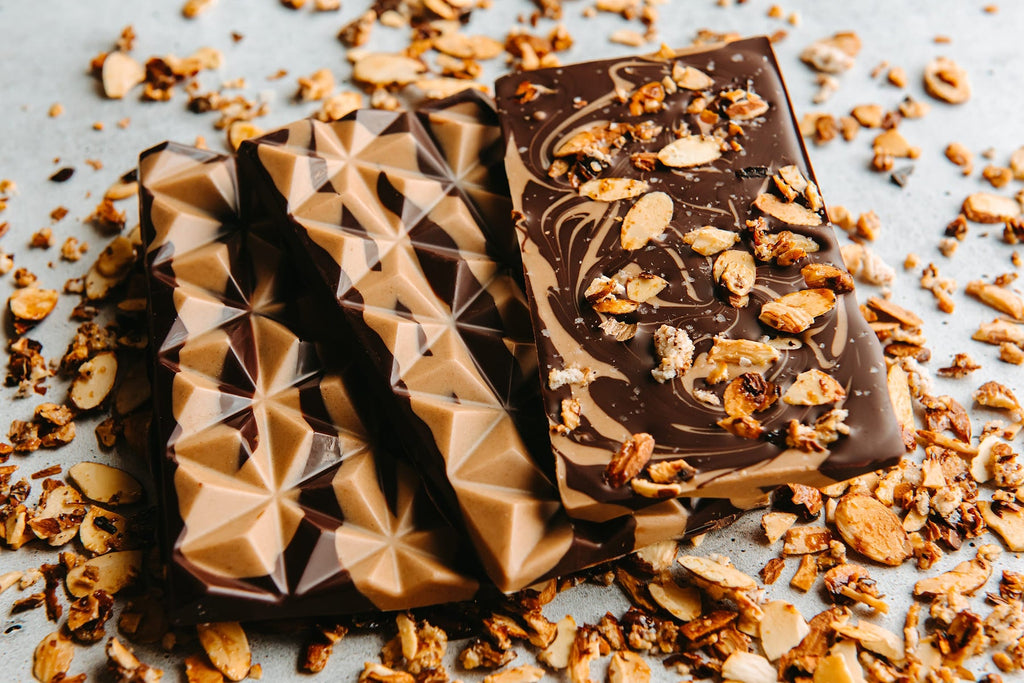 Handmade Dark Chocolate Almond Chocolate Bar- TCS