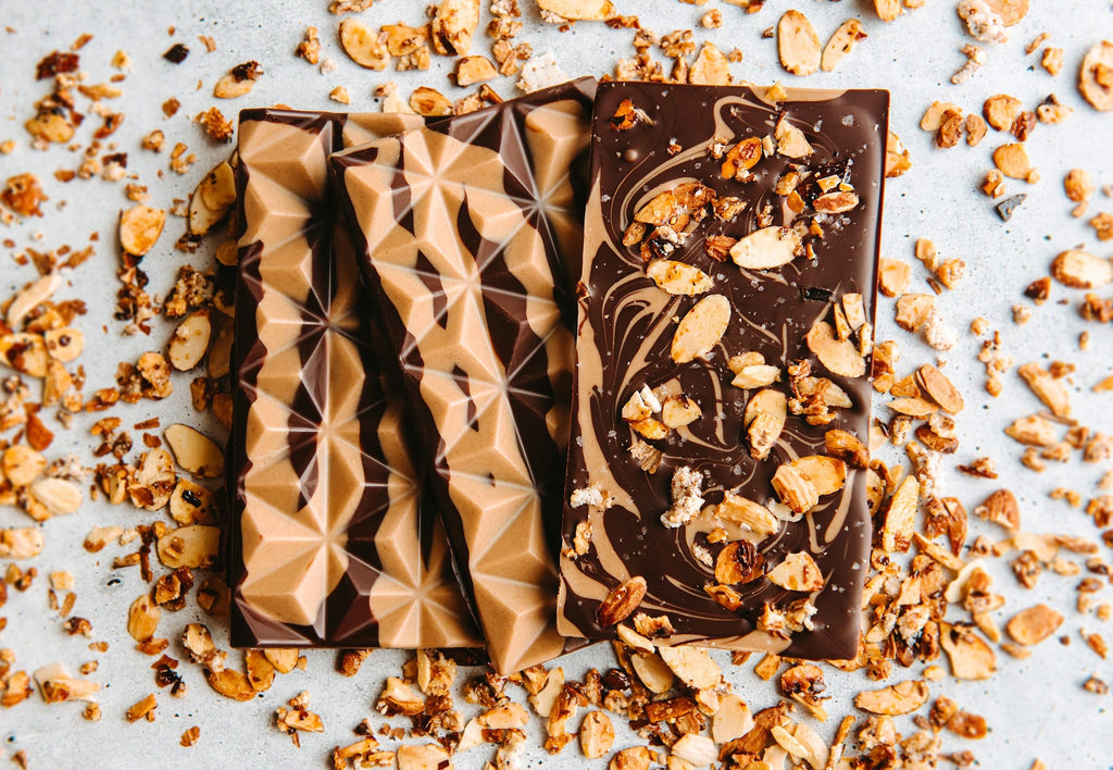 Handmade Dark Chocolate Almond Chocolate Bar- TCS