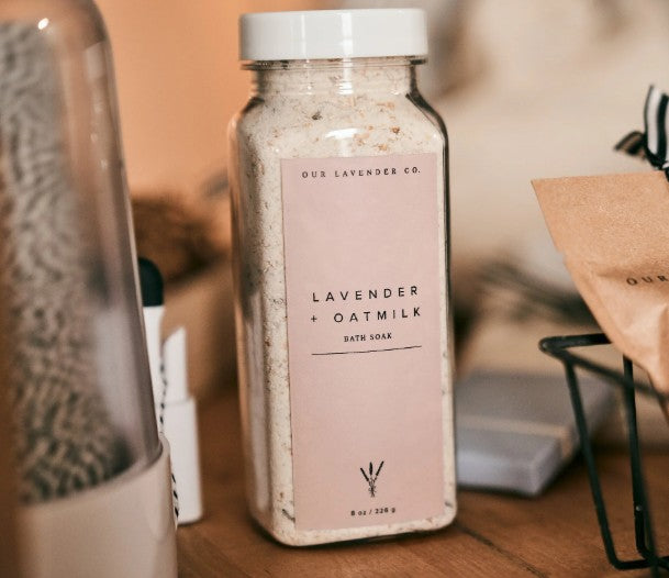 Lavender + Oatmilk Bath Soap by Our Lavender Co.