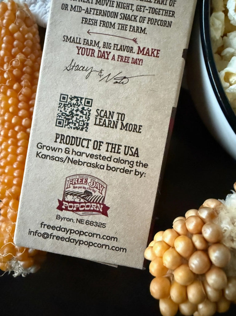 Pop-Off-The-Cob Popcorn by Free Day Popcorn of Byron, NE
