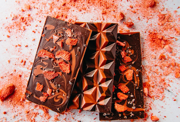 Premium Strawberry Dark Chocolate Bar - TCS