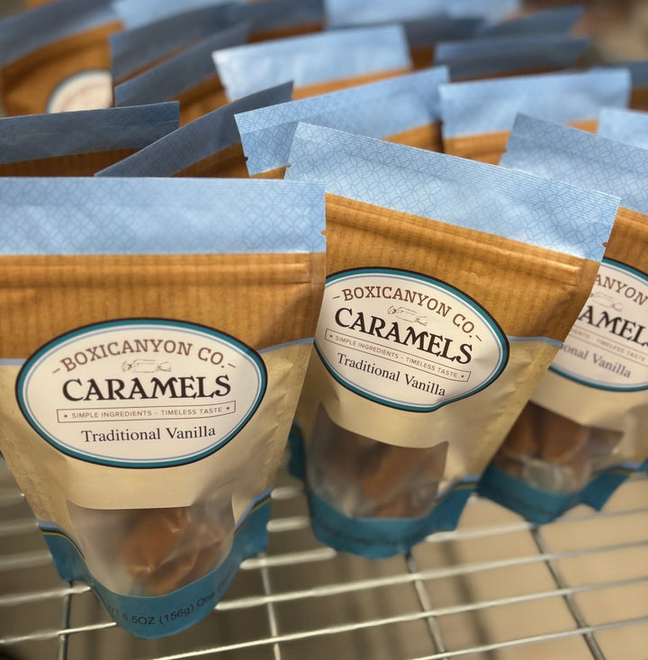 Cinnamon Roll Caramels by Boxicanyon Co. of Omaha, NE