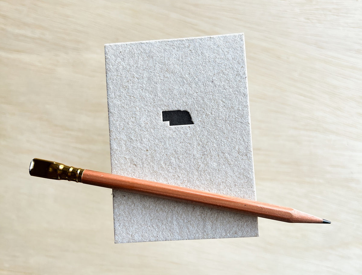 Letterpress Printed Nebraska Notepad - Truth Papers of Lincoln, NE