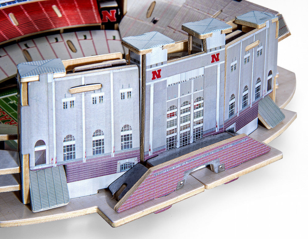 Nebraska Memorial Stadium 3D Puzzle with LED Lights