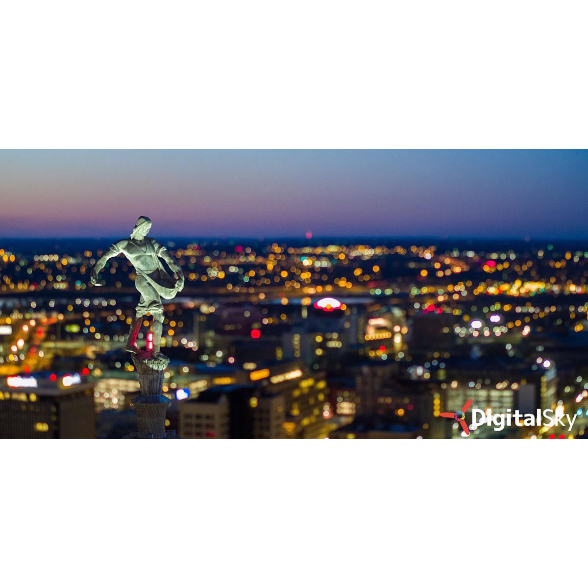 The Digital Sky State Capitol Sower Print
