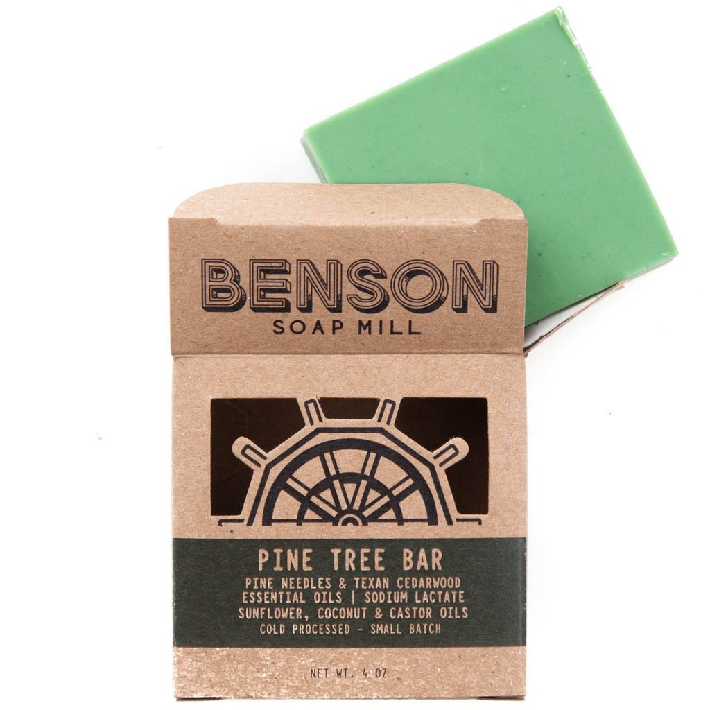 Benson Soap Mill Handcrafted Pine Tree Soap Bar