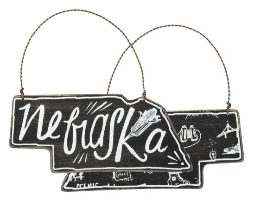 Nebraska Christmas Tree Ornament