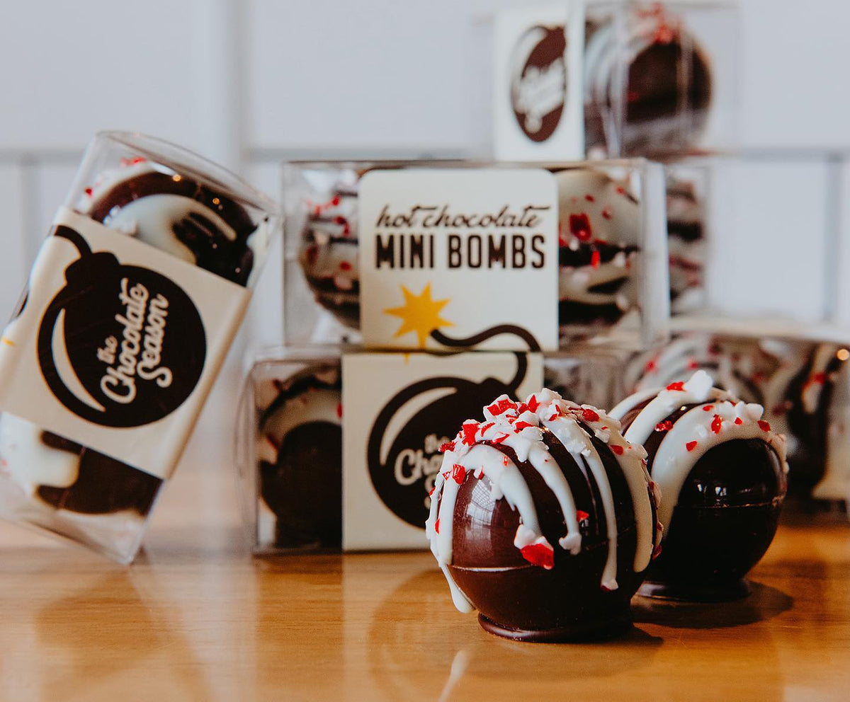 Hot Chocolate Mini Bombs - The Chocolate Season