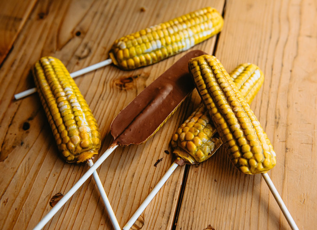 Chocolate "Pop" Corn Lolli by TCS