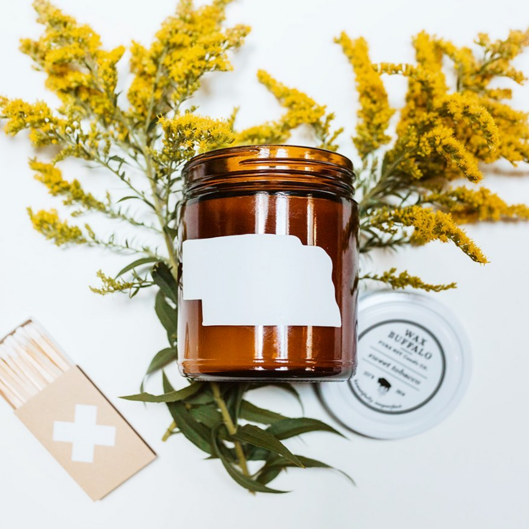 Wax Buffalo Nebraska Candle, Blood Orange